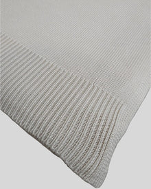 Classic Drift bamboo knit throw blanket in Warm Sand – view 9