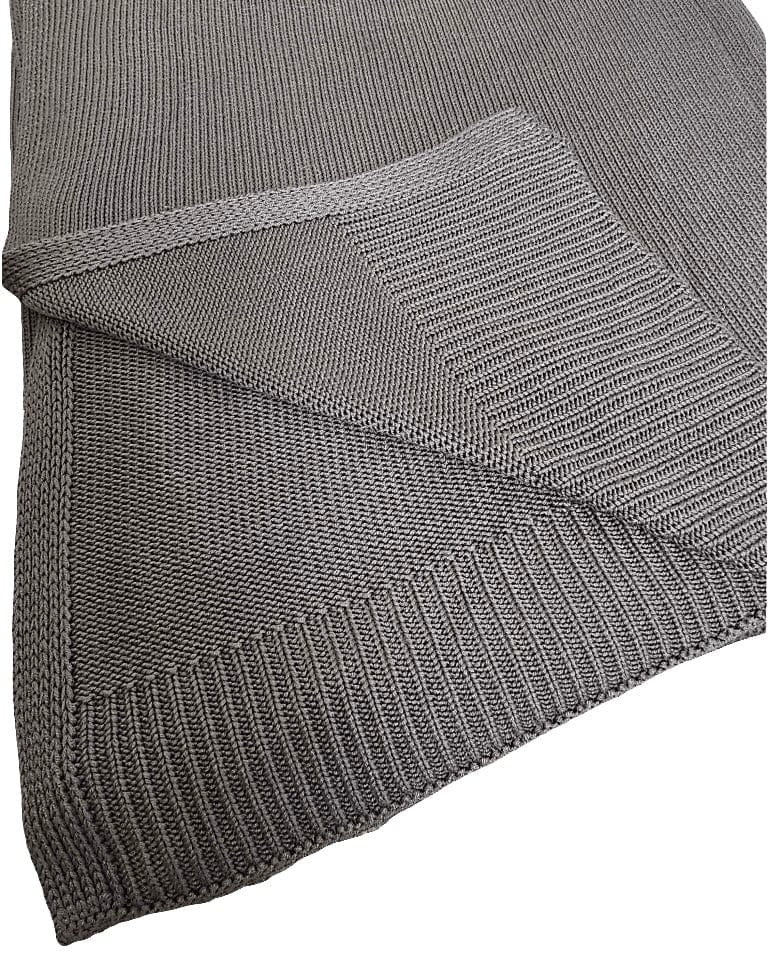 Classic Drift bamboo knit throw blanket in Warm Sand – view 13