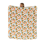 Clementine Kids Throw Blanket with citrus fruit print