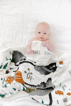 Clementine Kids National Parks swaddle styled in nursery