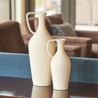 Artisan pitcher vase with organic texture and design