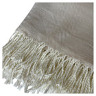 Cozy Cream Fringe Throw Blanket
