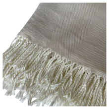 Cozy Cream Fringe Throw Blanket