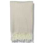 Cozy Cream Fringe Throw Blanket