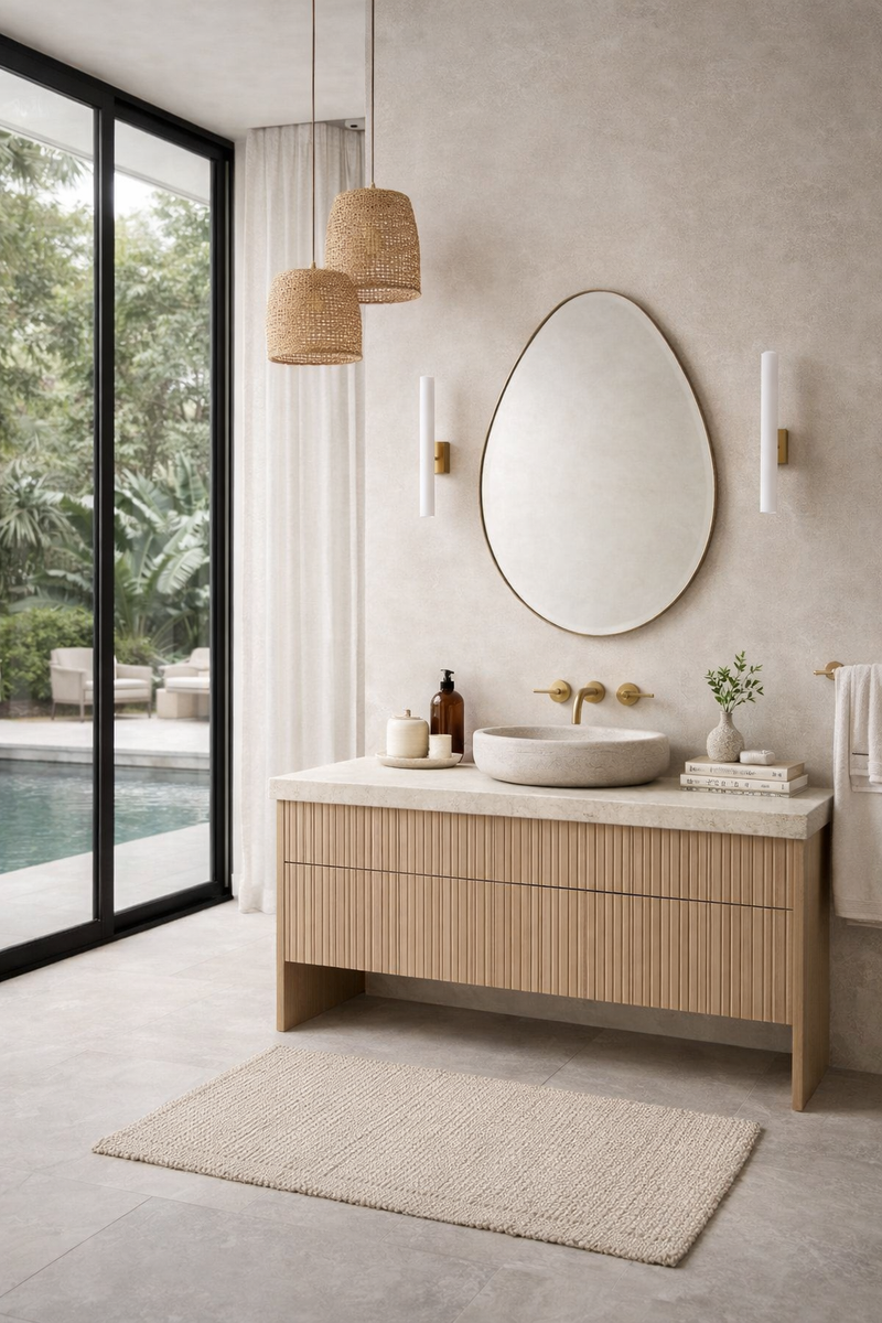 Jupiter Irregular Mirror Asymmetrical Design Led Mirror