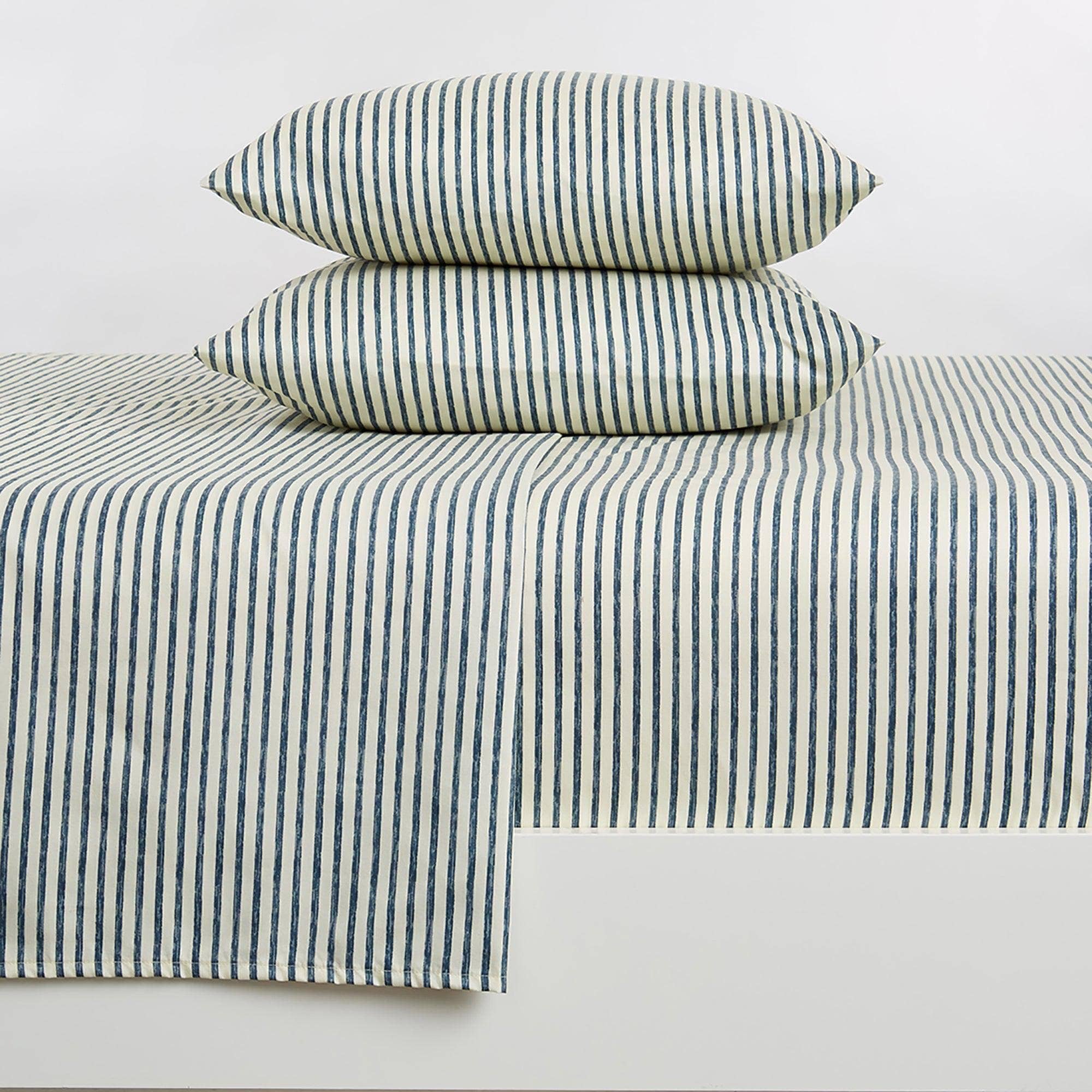 Striped Microfiber Sheet Set
