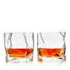 Set of 2 Molten tumblers with crumpled crystal design