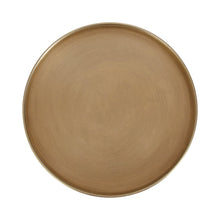 Tira Round Metal and Wood Side Table