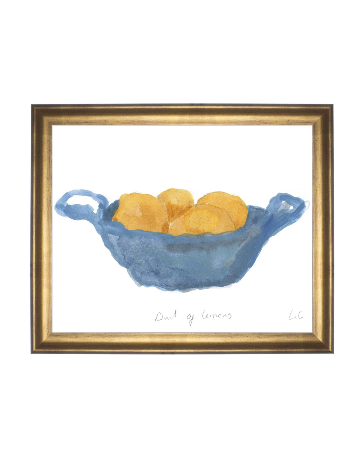 Bowl of Lemons still life art print, view 2