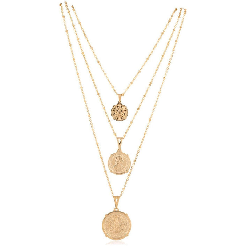 Emperor Coin Necklace with antique Austrian-inspired design