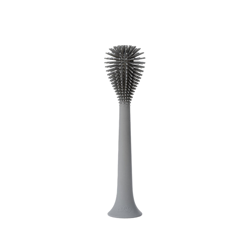 Silicone bottle brush for cleaning bottles and cups