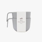 Set of 2 kids’ snack bowls in neutral colors