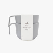 Set of 2 kids’ snack bowls in neutral colors