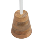 Tira Round Metal and Wood Side Table