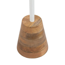 Tira Round Metal and Wood Side Table