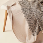 Flo Brown handloom merino wool throw, 53x53 – One Affirmation
