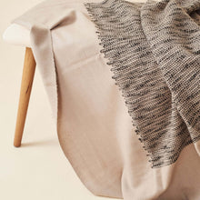Flo Brown handloom merino wool throw, 53x53 – One Affirmation