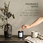 French perfumed candle with cotton wick and clean burn