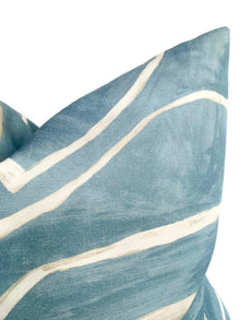 Graffito Pillow Cover in Deep Sky, Kelly Wearstler Textiles