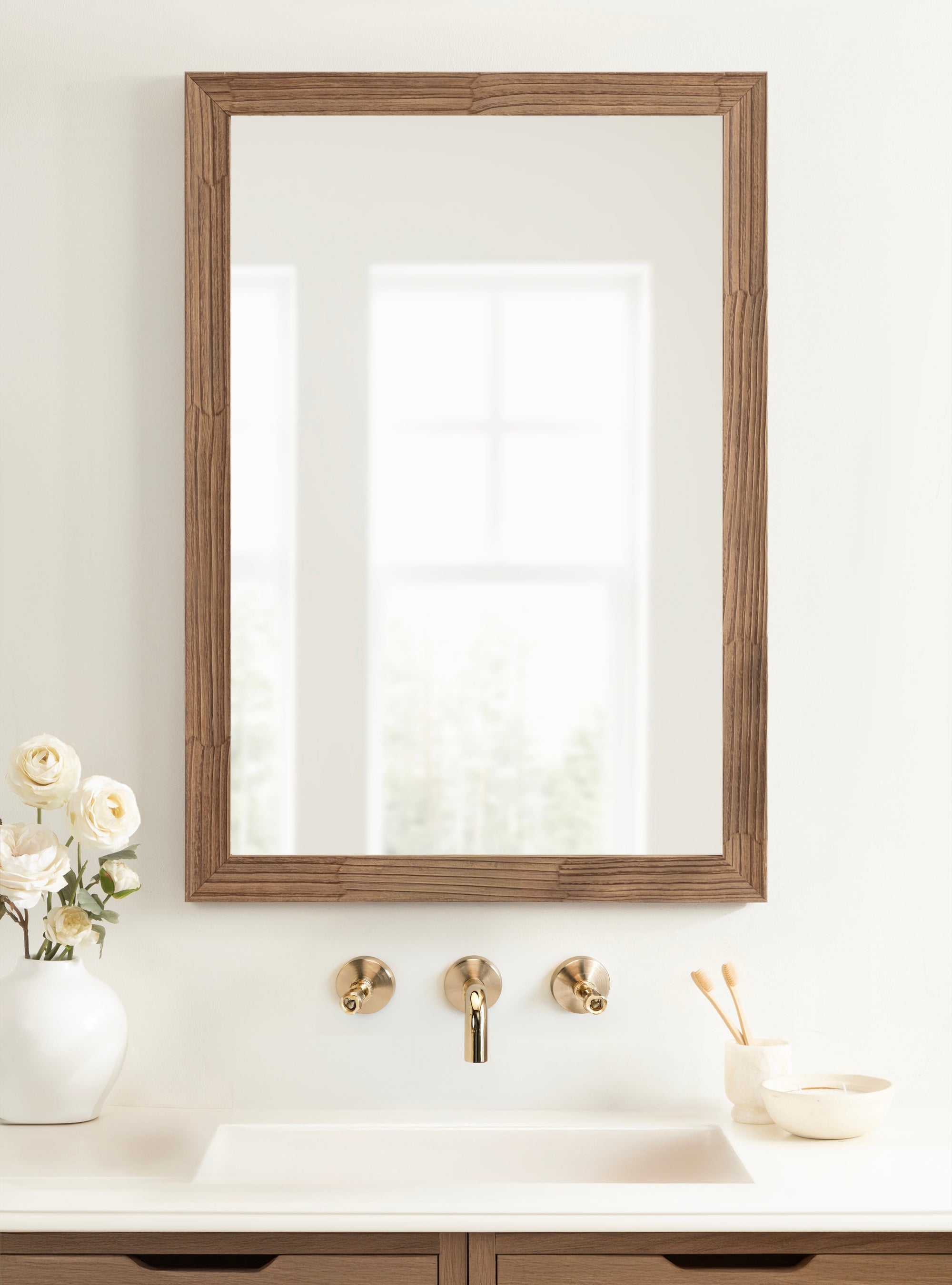 Travon Rectangle Bathroom Wall Mirror