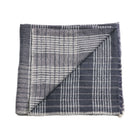 Silica Rose salmon pink and gray stripes handwoven merino throw – One Affirmation