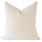 Harper cream dash stripe textured pillow cover