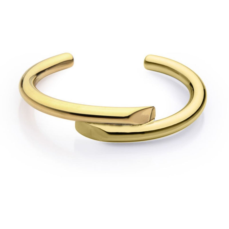 Helen Cuff bracelet in gold plating over stainless steel