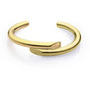 Helen Cuff bracelet in gold plating over stainless steel