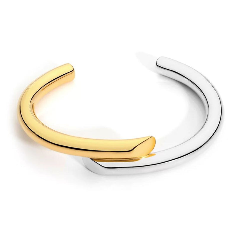 Helen Cuff Two Tone with gold and silver finishes