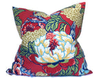 Honshu Pillow Cover in Coral and Green