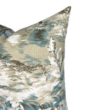 Lincoln Toile Pillow Cover in Light Blue