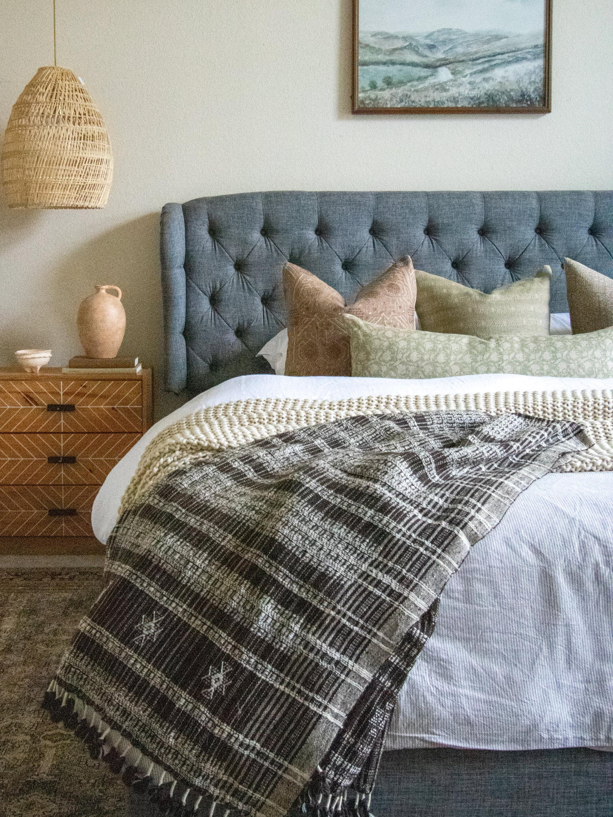 Sphene brown handwoven Indian wool throw blanket – view 10