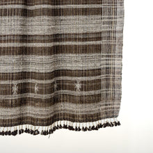 Sphene brown handwoven Indian wool throw blanket – view 2