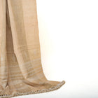 Cassia tan handwoven Indian wool throw blanket – view 3