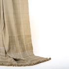 Jasper tan beige handwoven Indian wool throw blanket – view 5