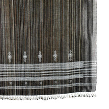 Spinel brown handwoven Indian wool throw blanket – view 9