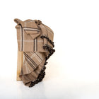 Aruni camel striped handwoven Indian wool throw blanket