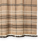 Aruni camel striped handwoven Indian wool throw blanket – view 3