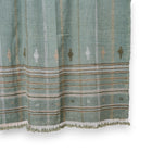 Jade sage green handwoven Indian wool throw blanket – view 2