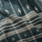 Onyx charcoal black handwoven Indian wool throw blanket – view 4