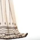 Pearl off white handwoven Indian wool throw blanket – view 2