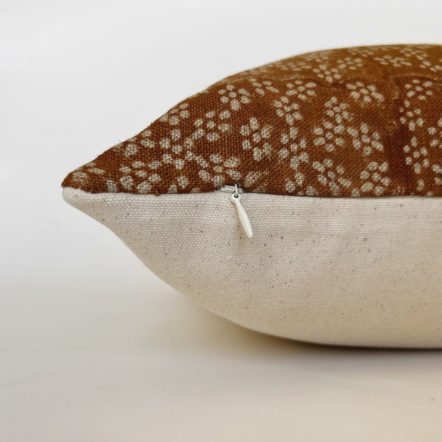 Dia Rust Floral Pillow Cover