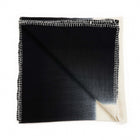 Ink black and white handwoven merino wool throw blanket – One Affirmation