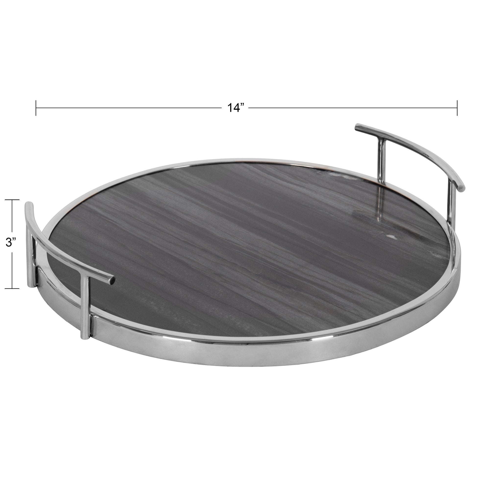 Marbury Round Metal Tray
