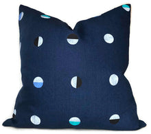 Joshua Tree Pillow Cover in Indigo Moons Blue, Schumacher Textiles
