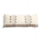 Kora white and black handwoven lumbar pillow cover, 14x35 – One Affirmation