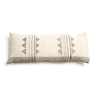 Kora white and black handloom small lumbar pillow cover, 15x25 – One Affirmation