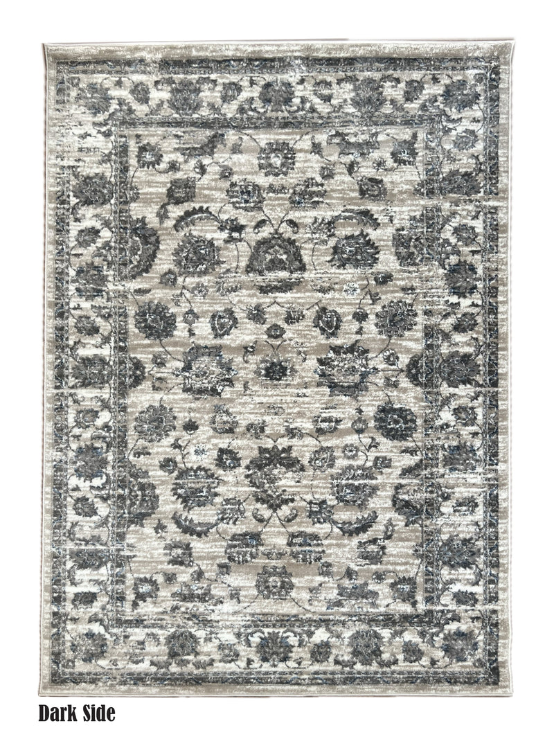 ROY's Home Flower Garden Design Area Rugs, Vintage Effect Lines