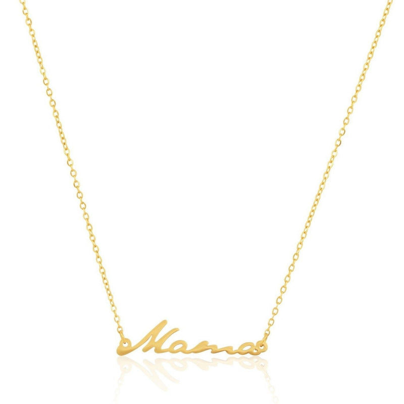 Mama Necklace with gold chain and extender