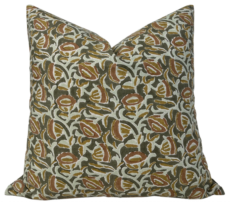 Ready to Ship, 20x20 Marbella Pillow Cover in Eucalyptus
